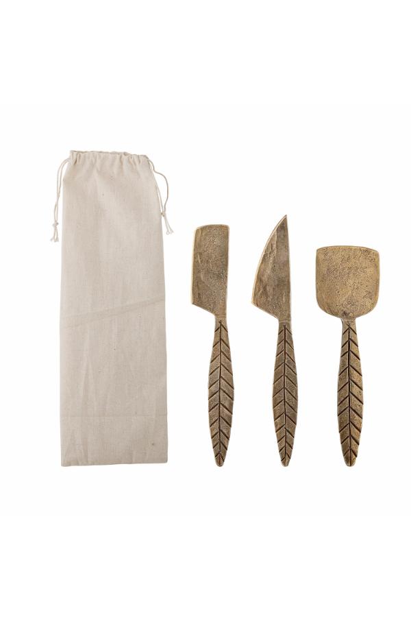 Creative Collection Citra Cheese Utensil, Brass, Metal