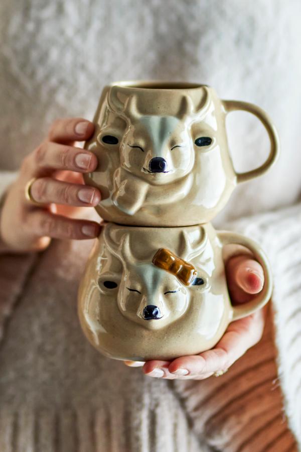 Bloomingville Rudolph Cup, Nature, Stoneware