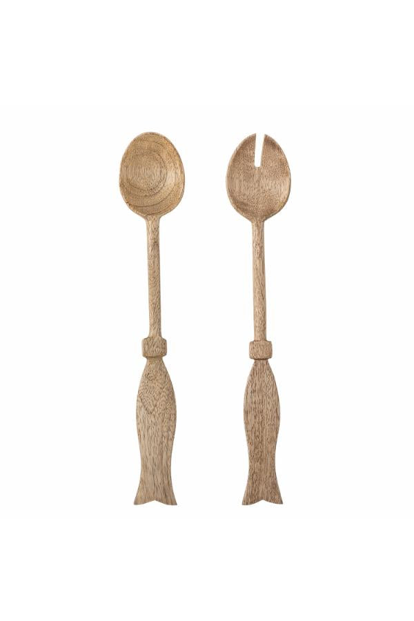Creative Collection Seva Salad Servers, Nature, FSC®100%, Mango