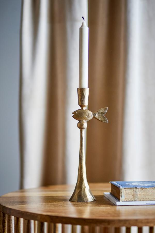 Creative Collection Capet Candle Holder, Brass, Metal