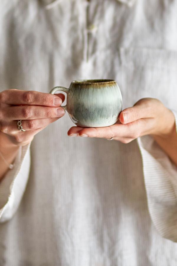 Bloomingville Paula Espresso Cup, Grey, Stoneware