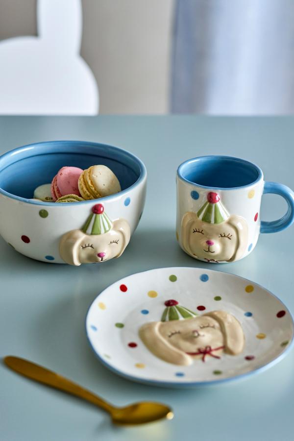 Bloomingville Mini Party Tableware Set, Multi, Stoneware