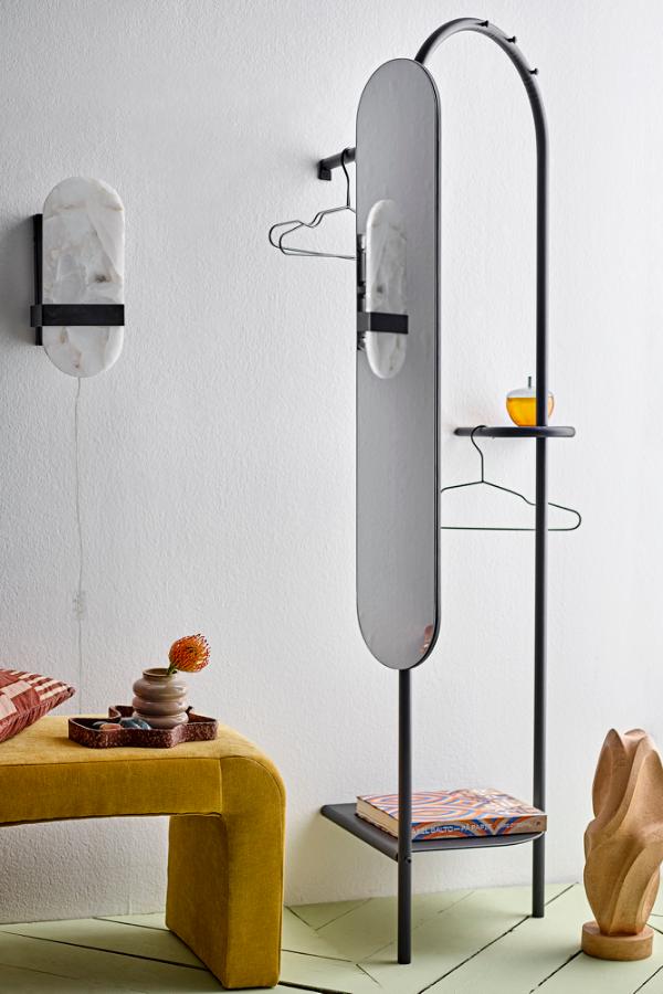Bloomingville Taco Wall Lamp, White, Alabaster