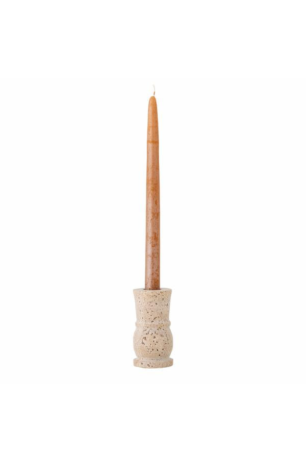 Bloomingville Ilise Candle Holder, Nature, Travertine
