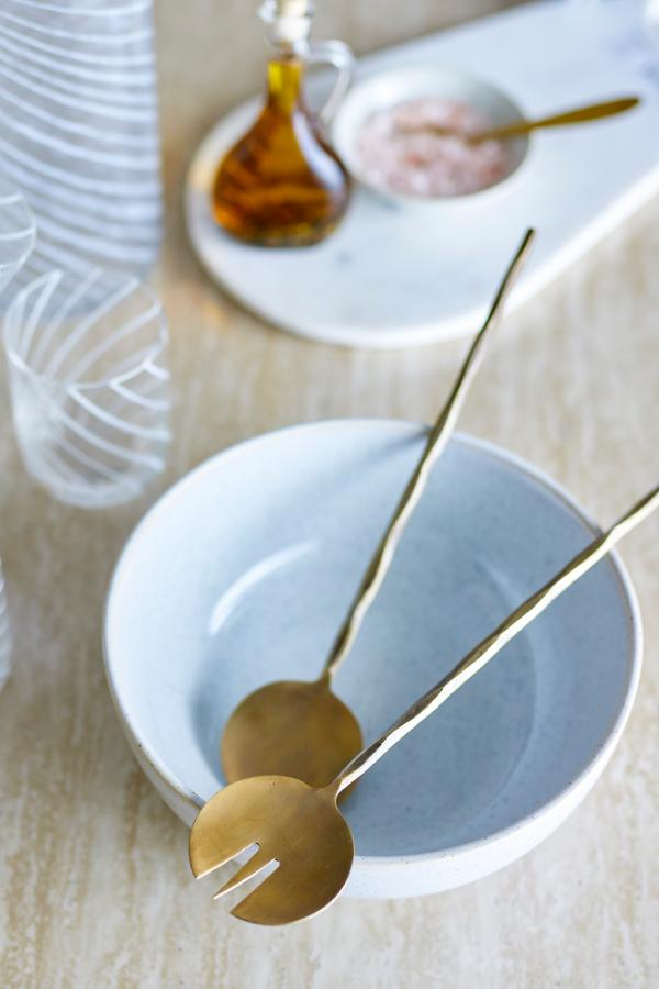Bloomingville Gaith Salad Servers, Brass, Brass