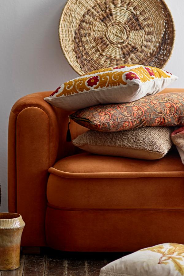 Creative Collection Malala Sofa, Orange, Polyester