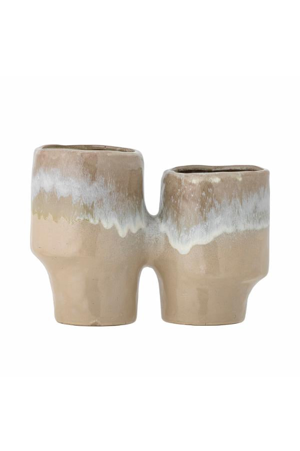 Bloomingville Maiak Flowerpot, Brown, Stoneware
