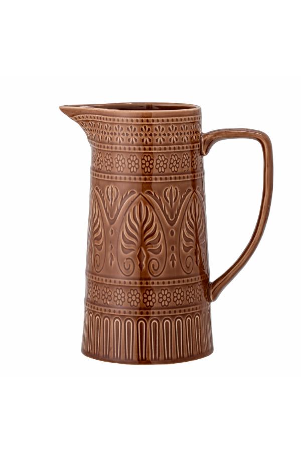 Bloomingville Rani Jug, Brown, Stoneware