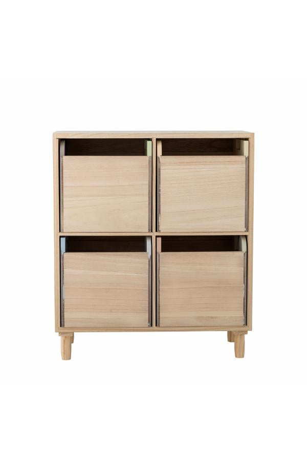 Bloomingville Mini Calle Bookcase w/Drawers, Multi, Paulownia