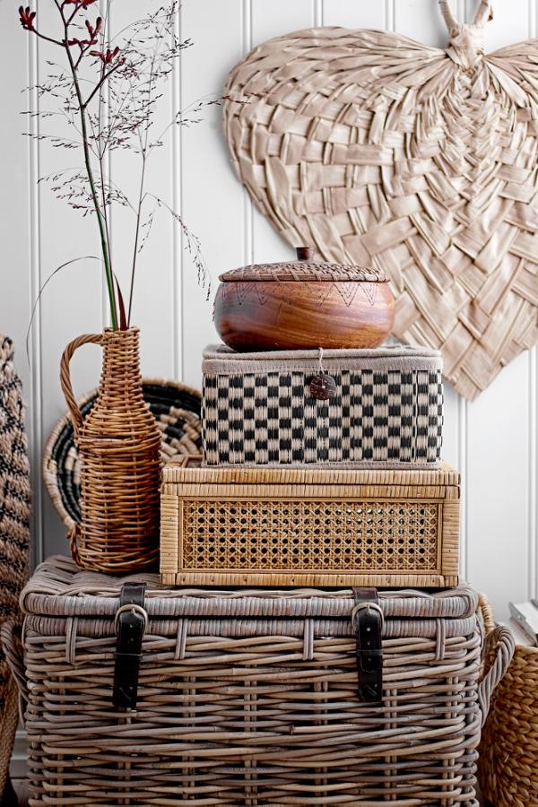 Bloomingville Lally Box w/Lid, Nature, Rattan