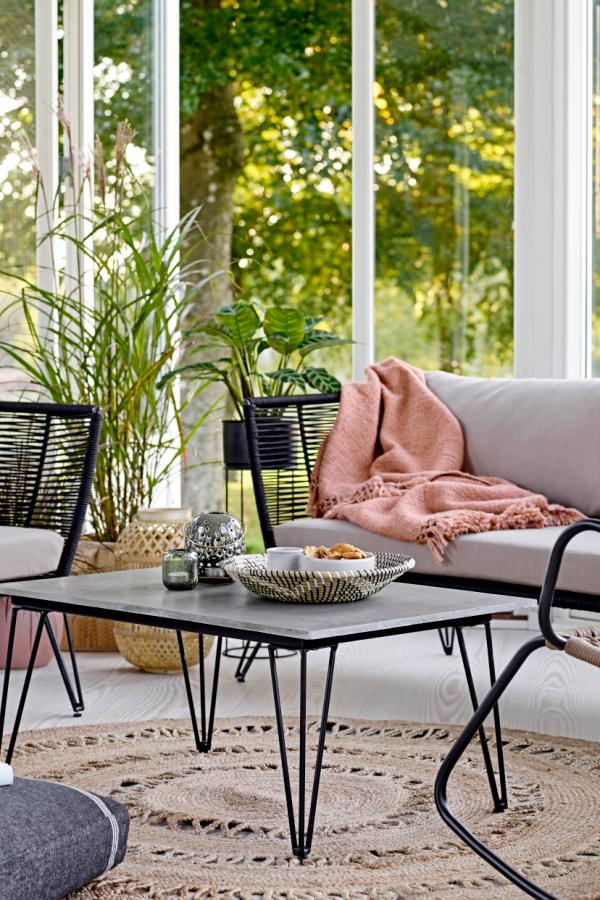 Bloomingville Mundo Sofa, Black, Metal