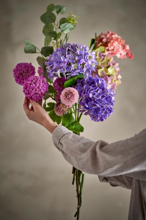 Bloomingville Edge Bouquet, Purple, Artificial Flowers