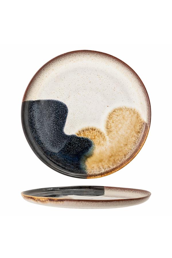 Bloomingville Jules Plate, Blue, Stoneware