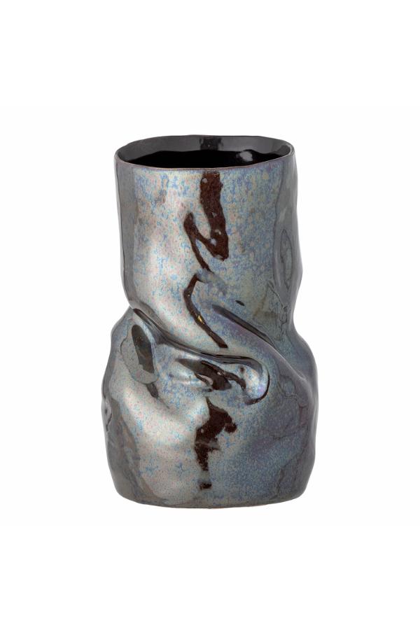 Bloomingville Apio Vase, Black, Stoneware