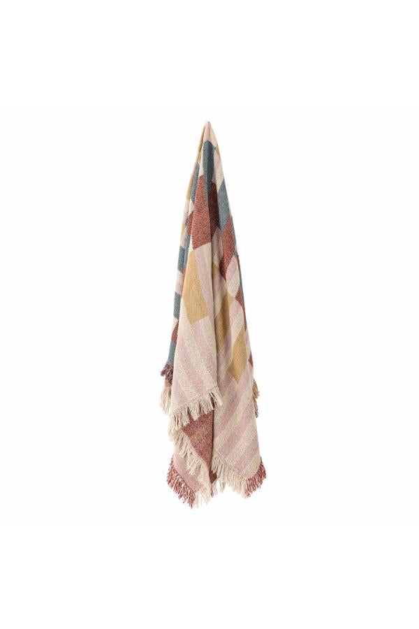 Bloomingville Lane Throw, Multi, Recycled Cotton