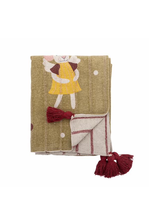Bloomingville Peo Throw, Multi, Recycled Cotton