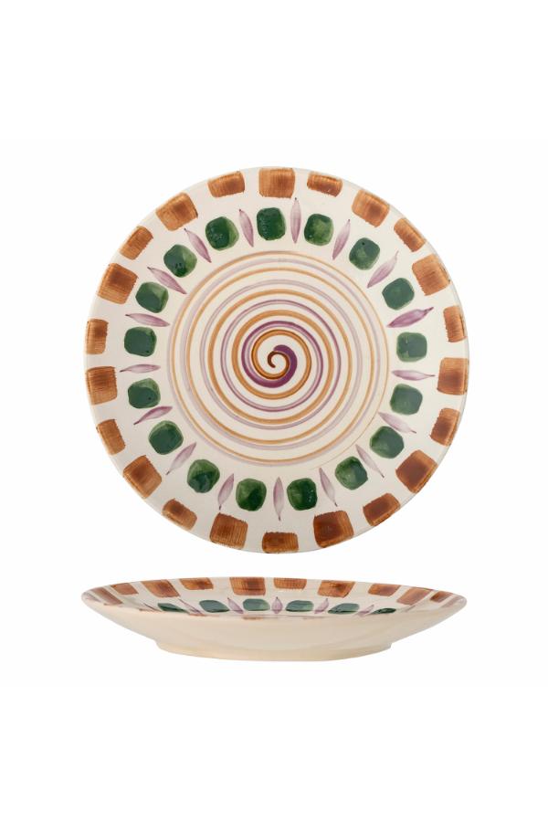 Bloomingville Shama Plate, Multi, Stoneware