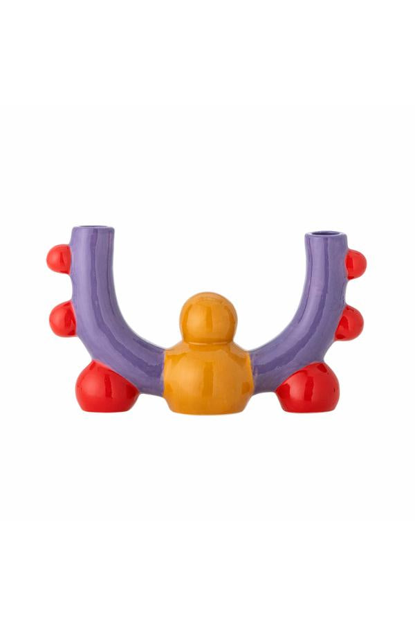 Bloomingville Edivia Candle Holder, Multi, Stoneware