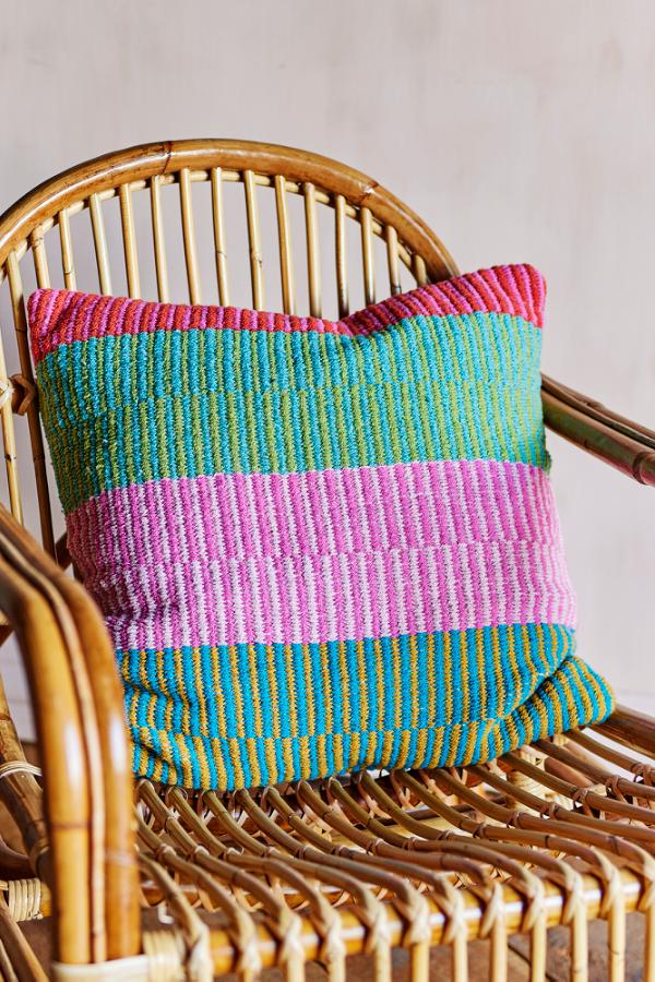 Creative Collection Isnel Cushion, Multi, Recycled Cotton