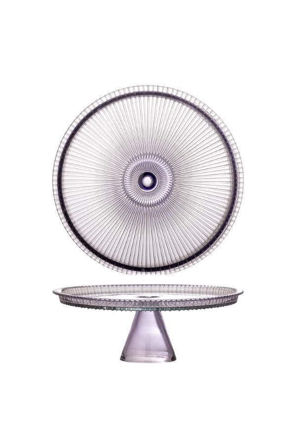 Bloomingville Tayo Cake Tray w/Dome, Multi, Glass