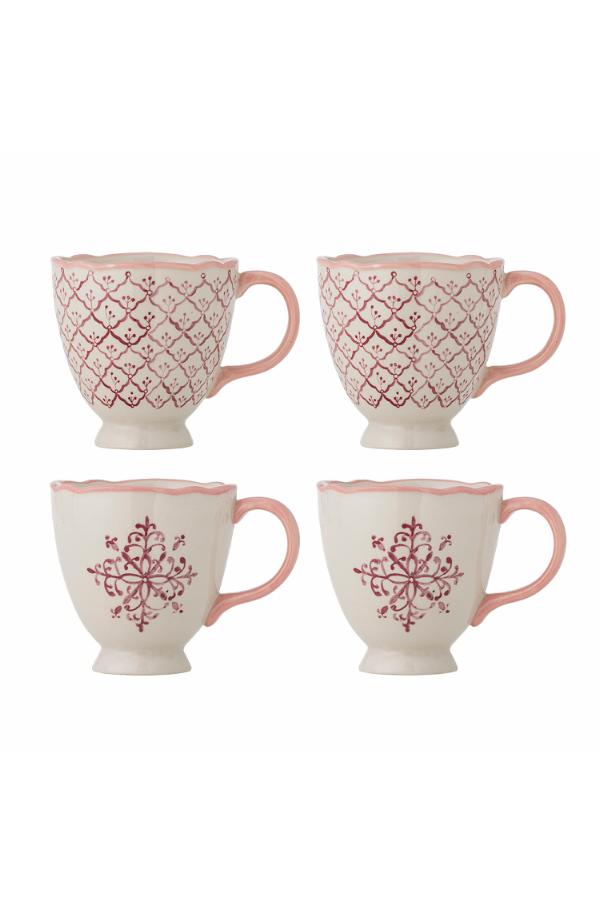 Bloomingville Wonderland Mug, Rose, Stoneware