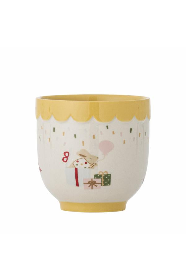 Bloomingville Mini Celebrate Cup, Yellow, Stoneware