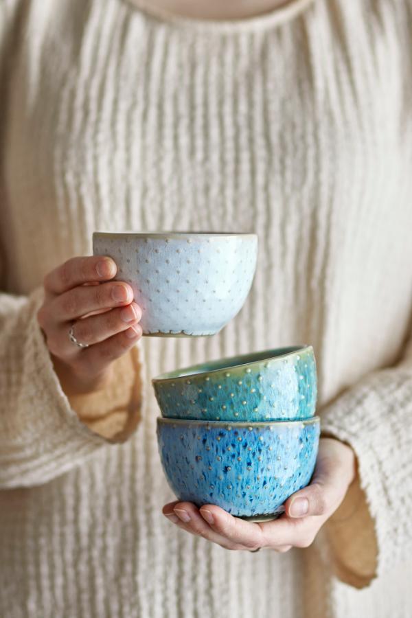 Creative Collection Harriet Bowl, Blue, Stoneware