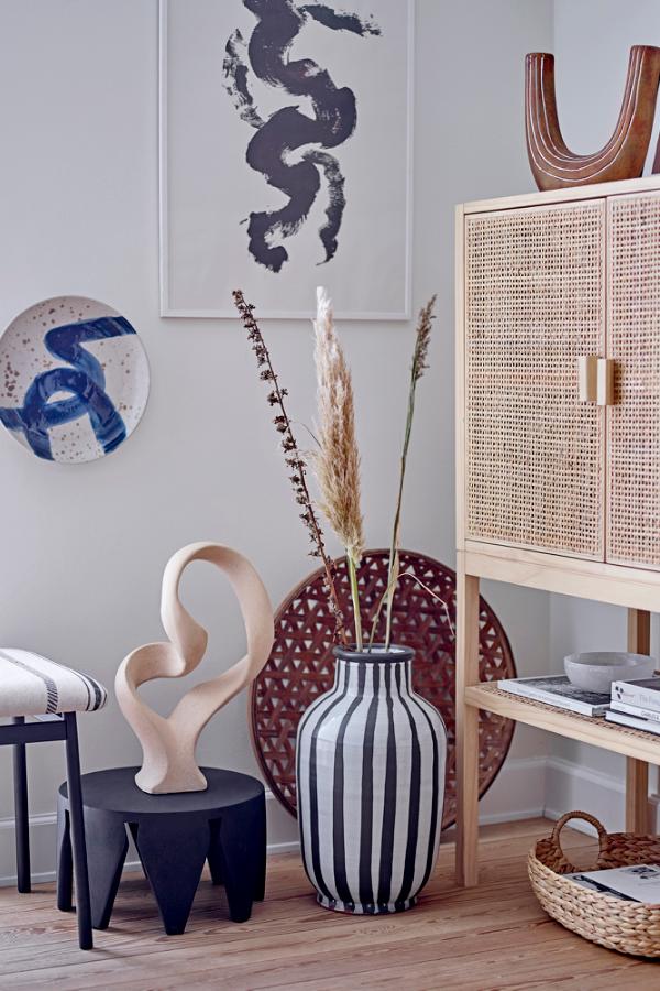 Bloomingville Ozcar Wall Decor, Blue, Stoneware