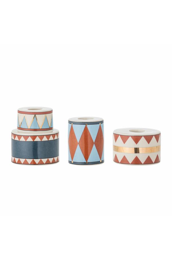 Bloomingville Bitja Candle Holder, Multi, Stoneware