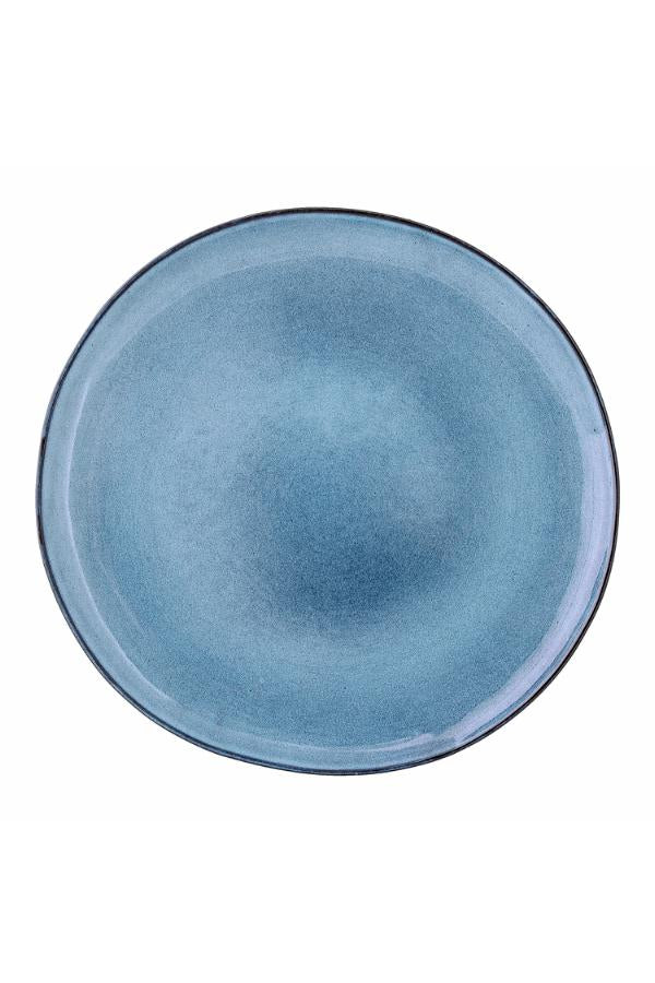 Bloomingville Sandrine Plate, Blue, Stoneware