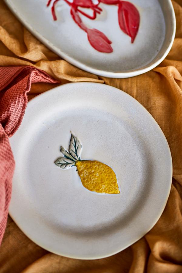 Creative Collection Hadden Plate, Yellow, Stoneware
