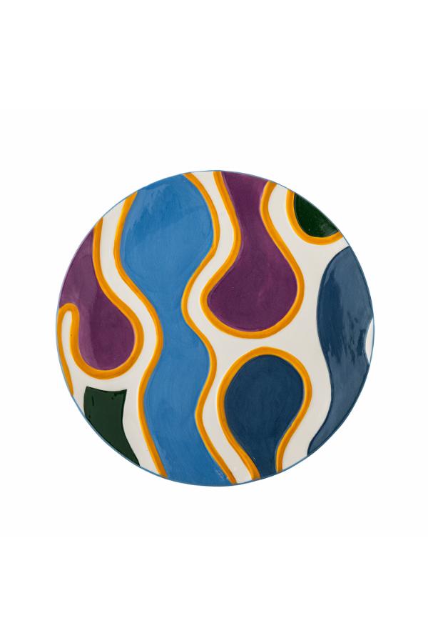 Bloomingville Salacia Plate, Multi, Stoneware