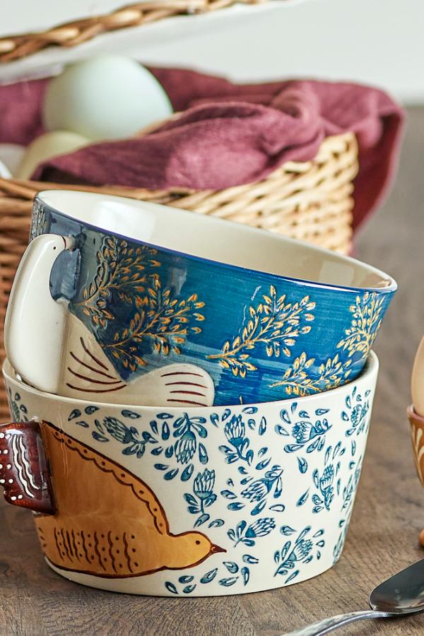 Bloomingville Hezha Bowl, Blue, Stoneware