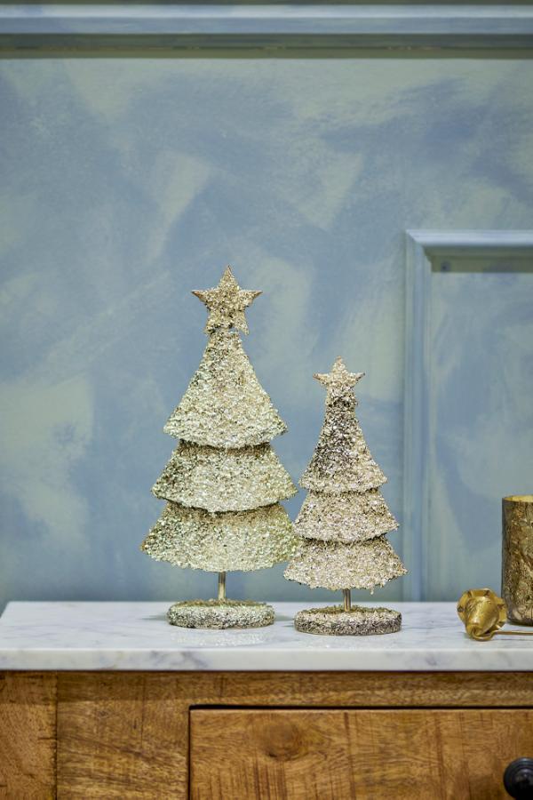 Bloomingville Radha Deco Tree, Gold, Metal