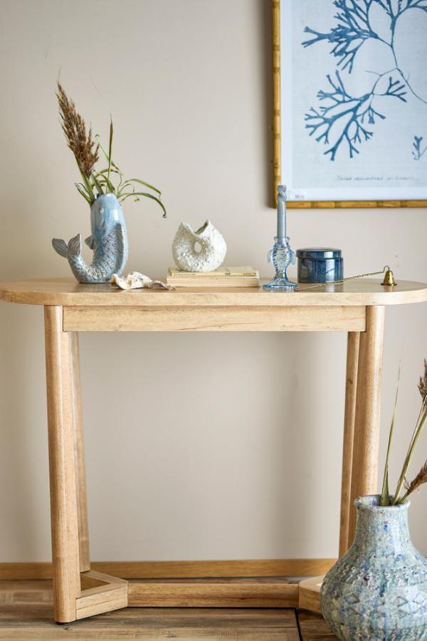 Creative Collection Serrone Console Table, Nature, Rubberwood