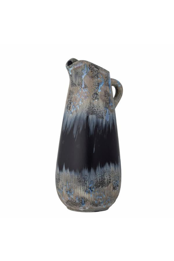 Creative Collection Khumo Vase, Black, Stoneware