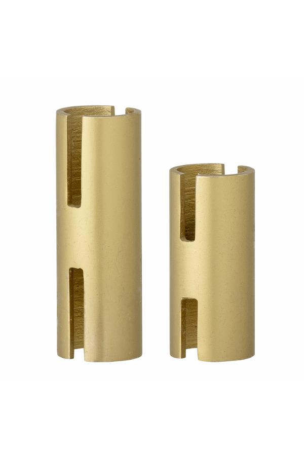 Bloomingville Hatice Candle Holder, Gold, Metal