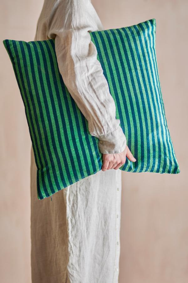 Creative Collection Adia Cushion, Green, Viscose