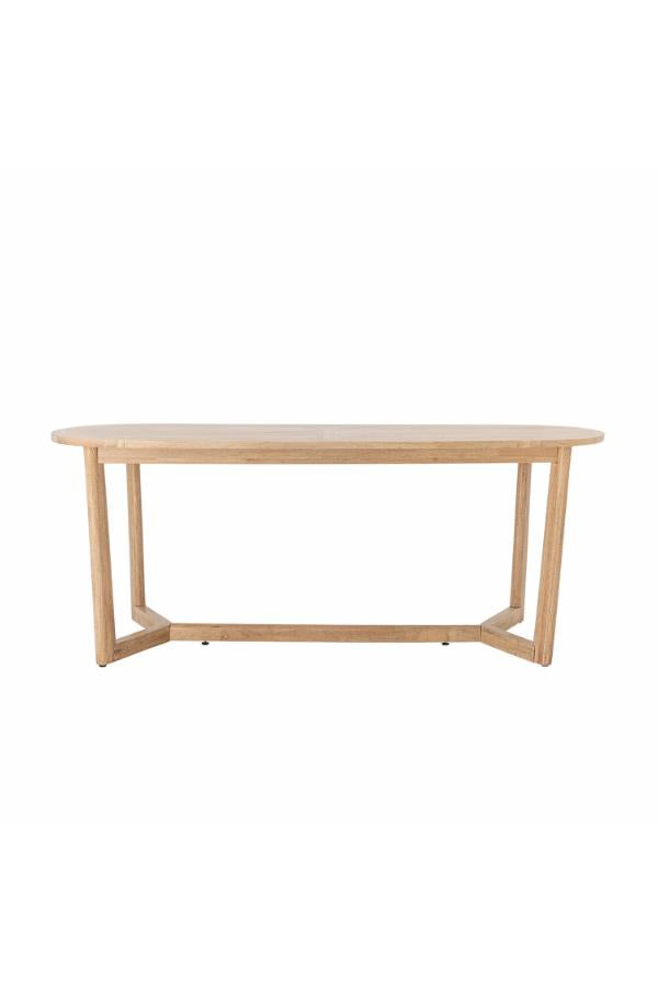 Creative Collection Serrone Dining Table, Nature, Rubberwood