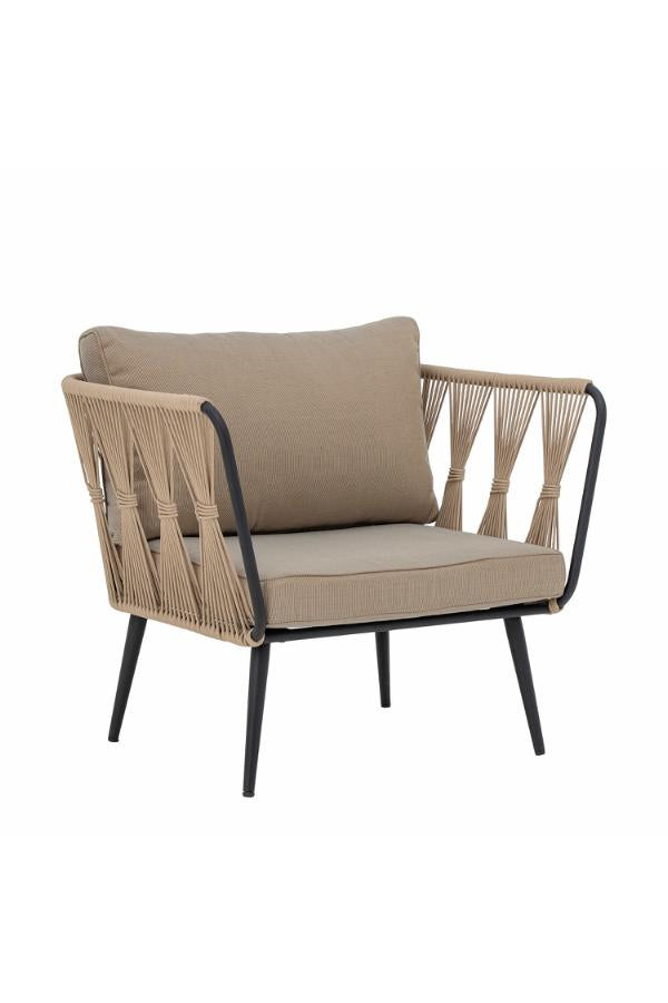 Bloomingville Pavone Lounge Chair, Brown, Metal