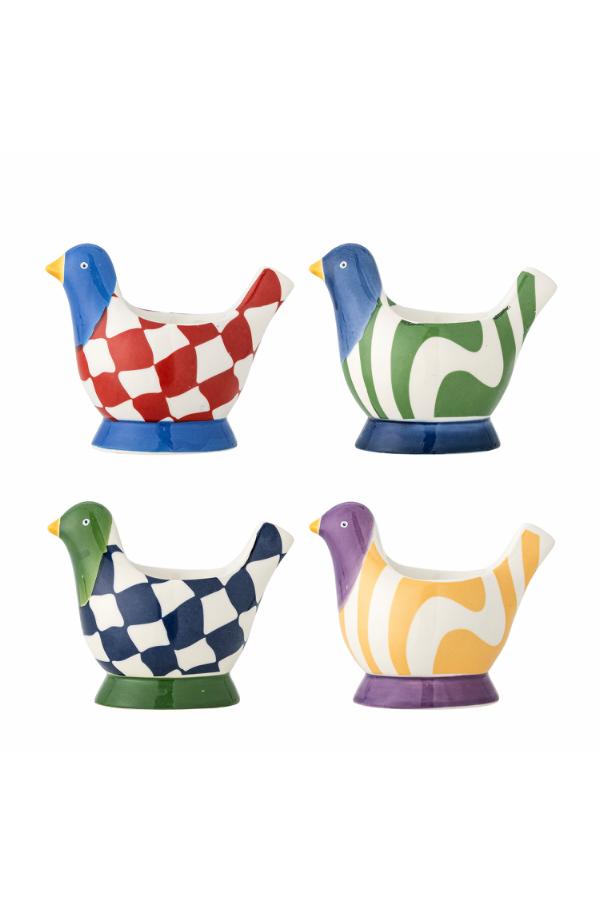 Bloomingville Birdy Egg Cup, Multi, Stoneware