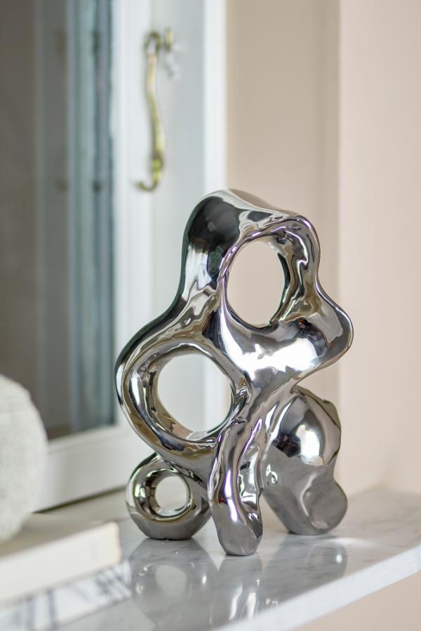 Bloomingville Vinini Deco, Silver, Stoneware