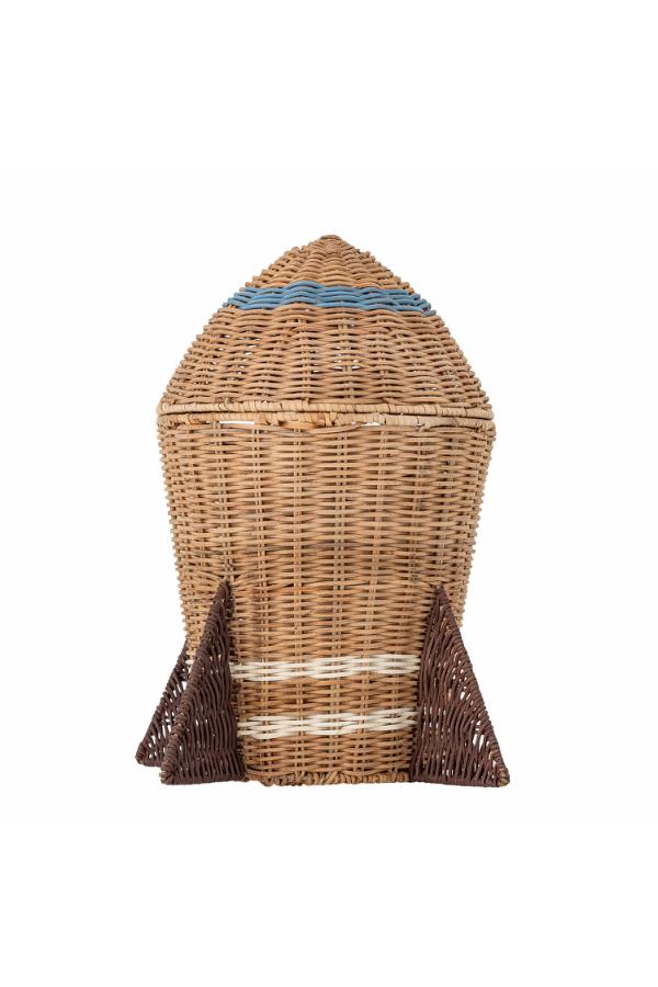 Bloomingville Mini Space Basket w/Lid, Nature, Rattan