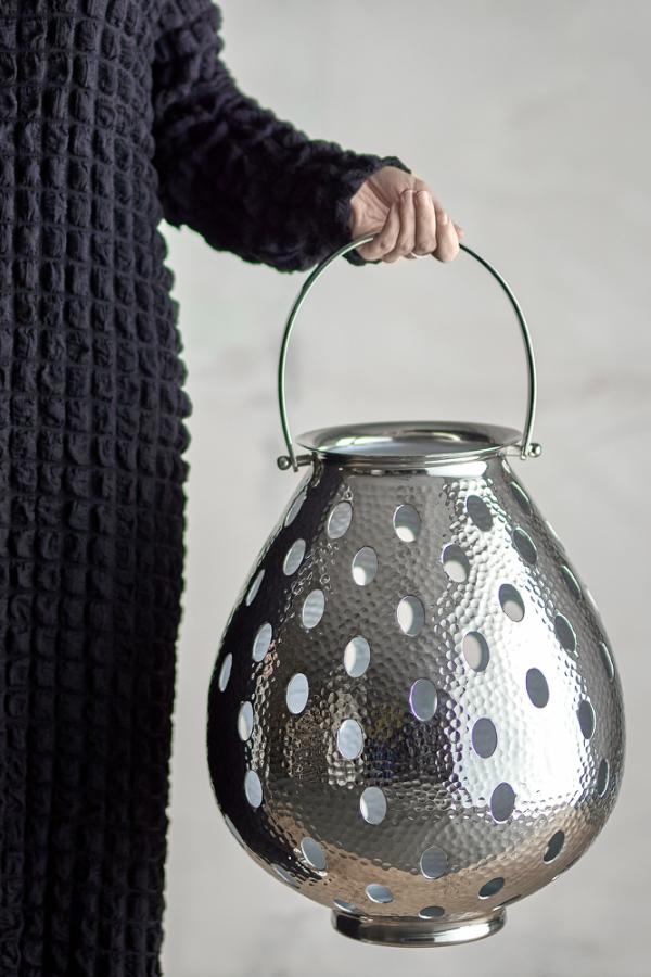 Bloomingville Maika Lantern, Silver, Aluminum