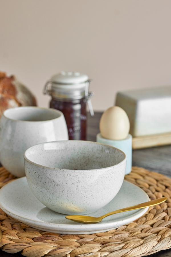 Bloomingville Addison Dinnerware Set, White, Stoneware