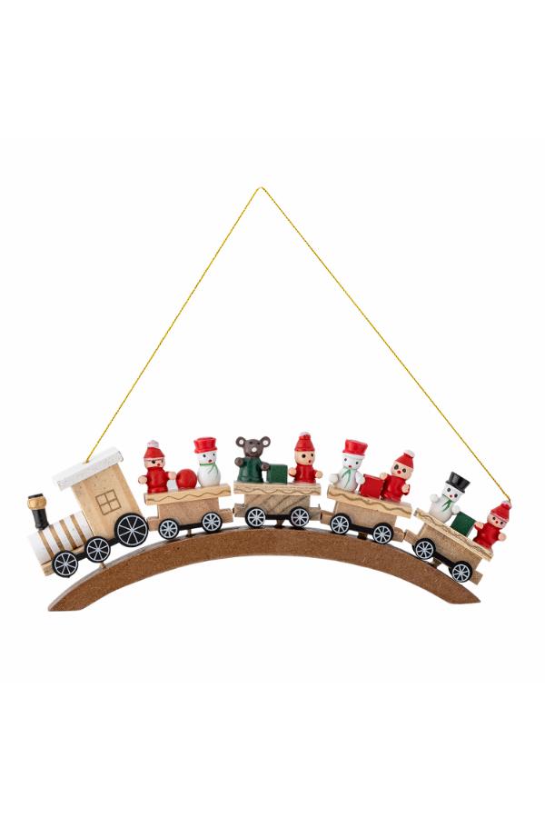 Bloomingville Bertie Ornament, Red, Birch