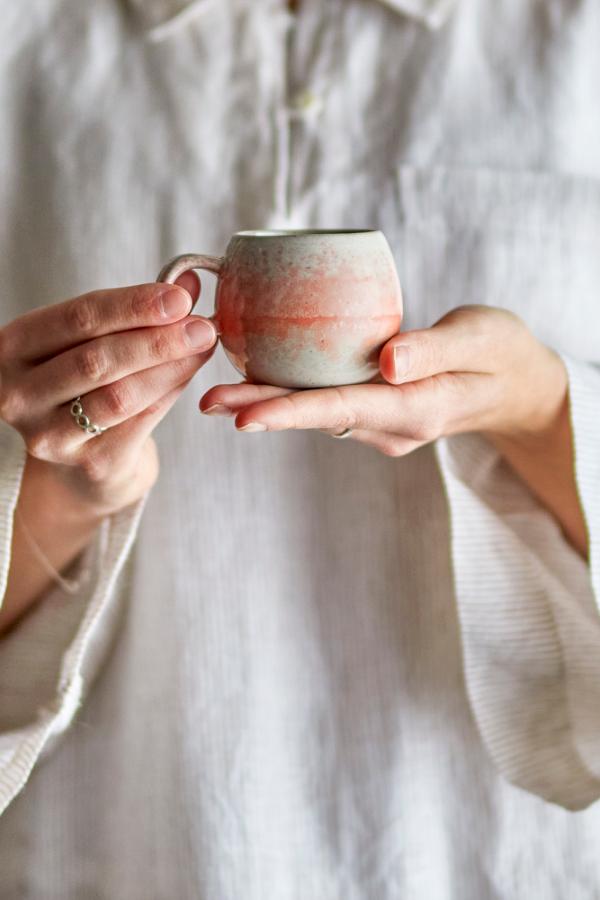 Bloomingville Paula Espresso Cup, Orange, Stoneware