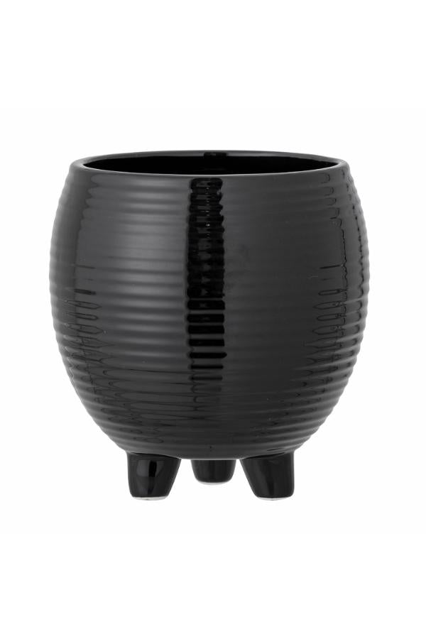 Bloomingville Arnel Flowerpot, Black, Ceramic