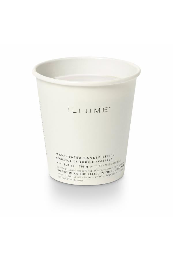 Illume Terra Tabac Candle Refill, White,