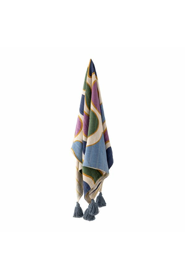 Bloomingville Salacia Throw, Multi, Recycled Cotton